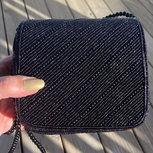 Vintage Inge Christopher Beaded Purse Structured Crossbody Bag